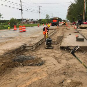 Saco Sewer pavement Prep