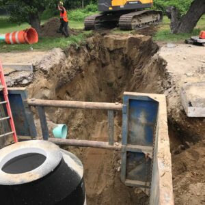 Saco Sewer construction