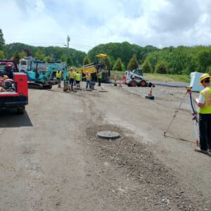 Survey work being done.