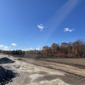 A freshly graded field.