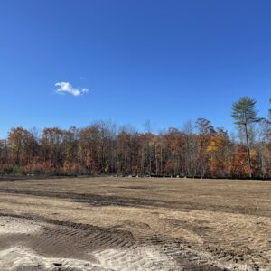 A freshly graded field.