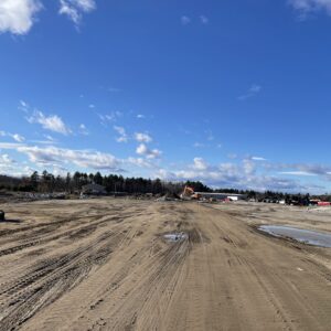 The lot looks to be ready for grading.