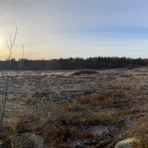 A panoramic view of the project.