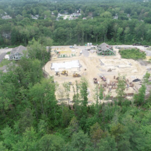 Aerial view of the Enclave construction site