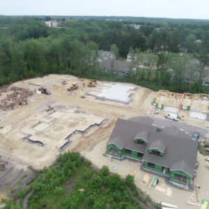 Aerial view of the Enclave construction site