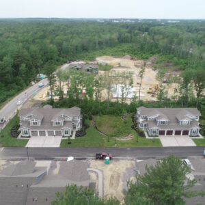 Aerial view of the Enclave construction site