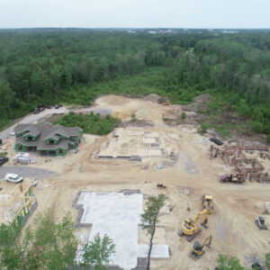Aerial view of the Enclave construction site
