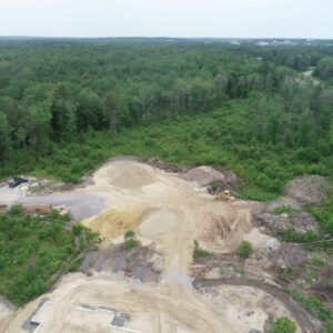 Aerial view of the Enclave construction site
